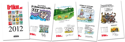 Calendrier 2012 illustré par les auteurs d'Urtikan.net Calendrier 2012 illustrés par les auteurs d'Urtikan.net