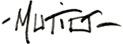 Signature du dessinateur Mutio