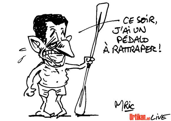 Nicolas Sarkozy "le petit baigneur"