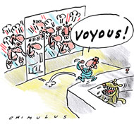 Nicolas Sarkozy coincé dans un café assiégé a Bayonne