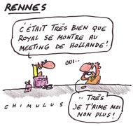 A Rennes, Royal «passe le flambeau» à Hollande