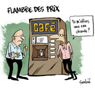 Prix à la consommation +0,8% en mars, +2,3% sur un an