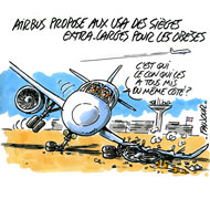 Airbus propose des sièges extra-larges pour obèses