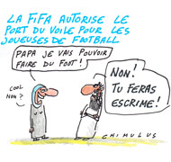 La Fifa autorise le port du voile féminin pendant les matchs