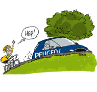 Des clous sur la route du tour