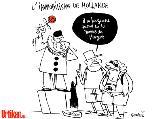 l'immobilisme supposé de François Hollande.