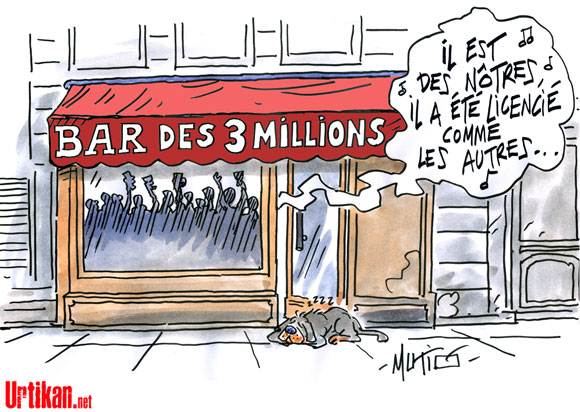 Plus de 3 millions de chômeurs en France