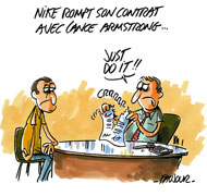 Lance Armstrong en pleine déconfiture