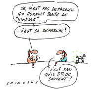 Gérard Depardieu à Jean-Marc Ayrault : "Minable, vous avez dit minable ? Comme c'est minable"