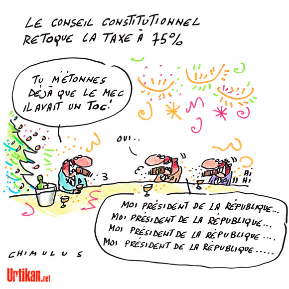 Camouflet pour Hollande, la taxe à 75% annulée par le Conseil constitutionnel