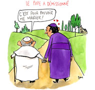 Vote solennel du mariage gay, Benoît XVI jette l'éponge.