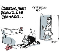 Jérôme Cahuzac veut revenir à l'Assemblée nationale - Dessin de Deligne