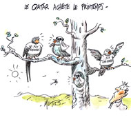 Le Printemps Qatar - Dessin de Mutio