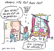 Le gouvernement sous le choc Cahuzac - Dessin de Chimulus