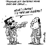 Combien coûte la première dame de France? - Dessin de Lacombe