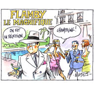 Cannes, festival du luxe pendant la crise - Dessin de Mutio