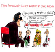 Comment le gouvernement compte-t-il faire revenir les évadés fiscaux? - Dessin de Cambon