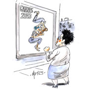 Palme d’or à Adèle, le cauchemar continue pour Boutin - Dessin de Mutio