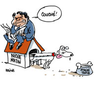 Affaire Tapie : l'Etat se portera partie civile - Dessin de Deligne