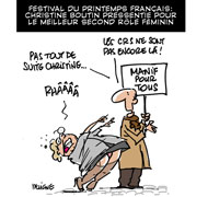 "Printemps français" : une manifestation à hauts risques pour tous - Dessin de Deligne