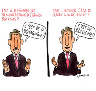 L'avis des grands patrons - Dessin de Cambon