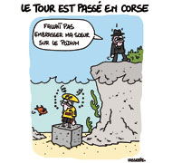 Un Tour de France Corsé - Dessin de Lasserpe