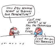 Carlton : DSK va être jugé pour proxénétisme aggravé - Dessin de Chimulus