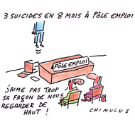 Malaise Pôle à emploi - Dessin de Chimulus