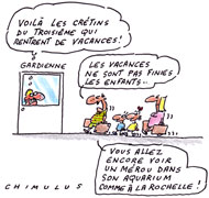 À la mer comme à la ville - Dessin du Jour de Chimulus