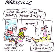 Chaude ambiance à Marseille - Dessin du jour de Chimulus