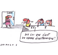 Addiction électronique - Dessin du Jour de Chimulus