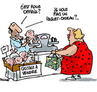 Un trafic de bébés vendus à Marseille et Ajaccio mis à jour - Dessin du jour de Deligne