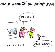 Un trafic de bébés roms mis à jour - Dessin de Chimulus