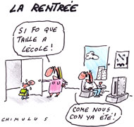 Dessin du Jour de Chimulus - Rentrée scolaire