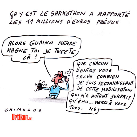 Nicolas Sarkozy : Telle est ma quête - Dessin du Jour de Chimulus