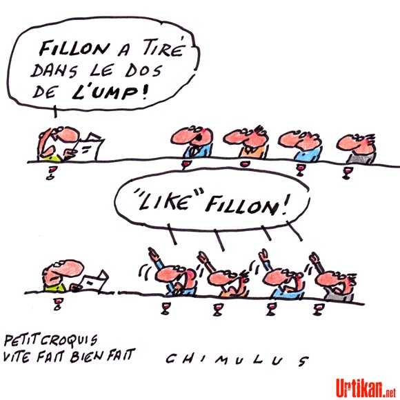 Fillon divise l'UMP après ses propos sur le FN - Dessin du Jour de Chimulus