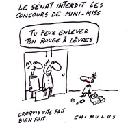 Les mini-miss, c'est fini - Dessin du Jour de Chimulus