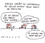 Le compagnon de Cécile Duflot ferme son compte Twitter après avoir critiqué Valls - Dessin du jour de Chimulus