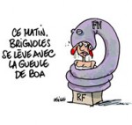 Brignoles: nette victoire du FN sur l'UMP et le Front républicain - Dessin de Deligne