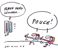 Léonarda : hystérie et overdose médiatiques - Dessin de chimulus