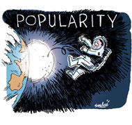 Popularité : Hollande au plus bas à 23% - Dessin de Soulcié