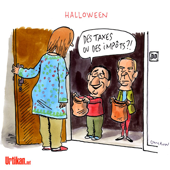 Le 31 octobre, c’est " Halloween " - Dessin de Cambon