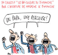 Le bricolage du dimanche - Dessin de Cambon