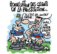 Une loi pour lutter contre la prostitution ? - Dessin de Berth