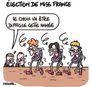 Qui sera Miss France 2014 ? - Dessin de Lasserpe