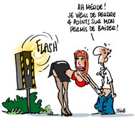 La pénalisation des clients des prostituées votée à l'Assemblée - Dessin de Deligne