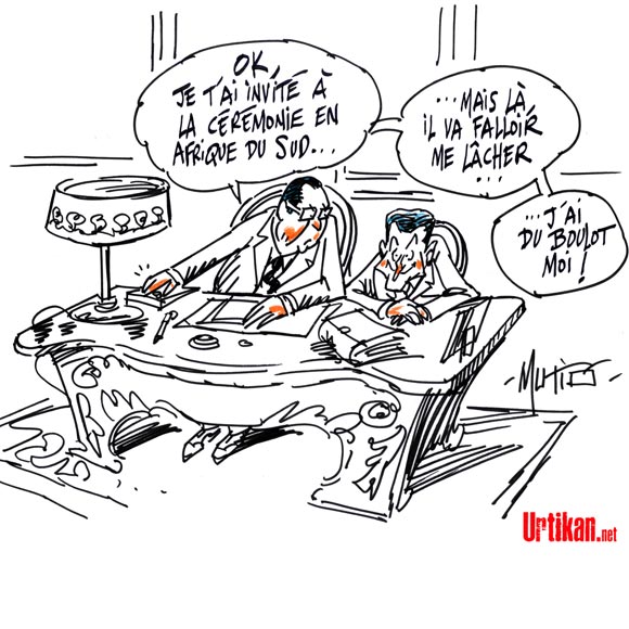 Hollande-Sarkozy : De retour au bureau - Dessin de Mutio