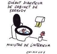 Suspecté de fraude, Claude Guéant est en garde à vue - Dessin de Chimulus