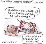 Indigestion de quenelles… - Dessin de Chimulus