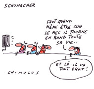 Accident de ski : Michael Schumacher «dans un état critique» - Dessin de Chimulus